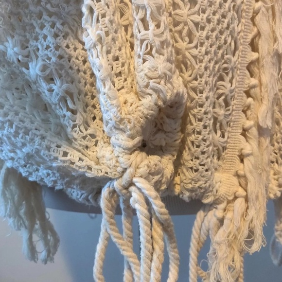 NWOT RARE See by Chloe Crochet Pullover Sweater in Cream/White Size 34 - Picture 14 of 17